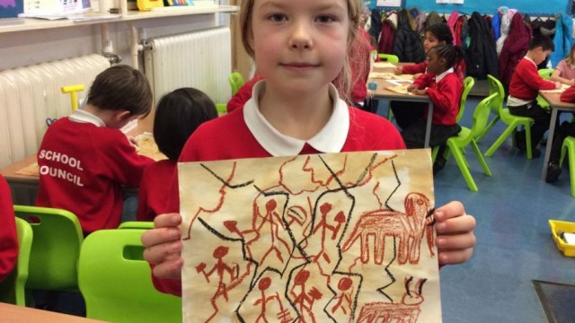 Year 3 - Stone Age Cave Paintings - Daubeney Primary School